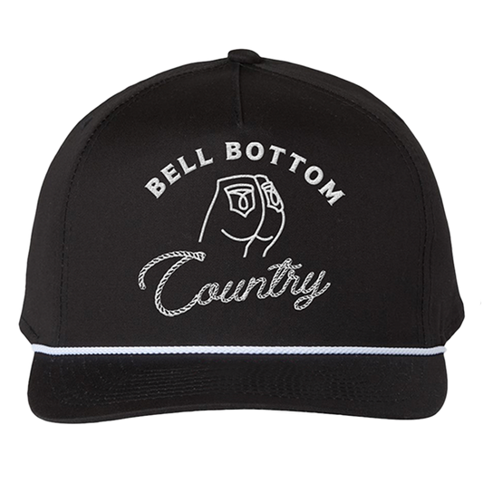 Black Bell Bottom Hat