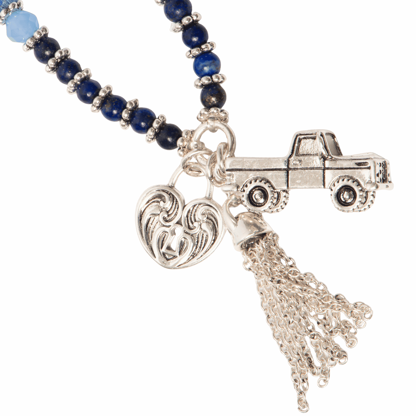 Blue Charm Bracelet/Necklace