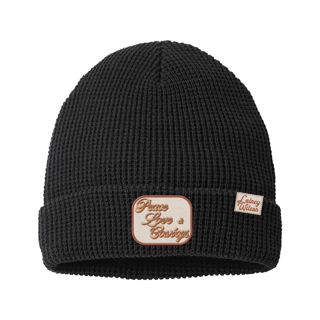Peace Love and Cowboys Beanie