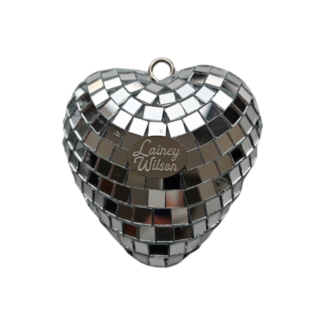 Peace Love and Cowboys Disco Ornament Set