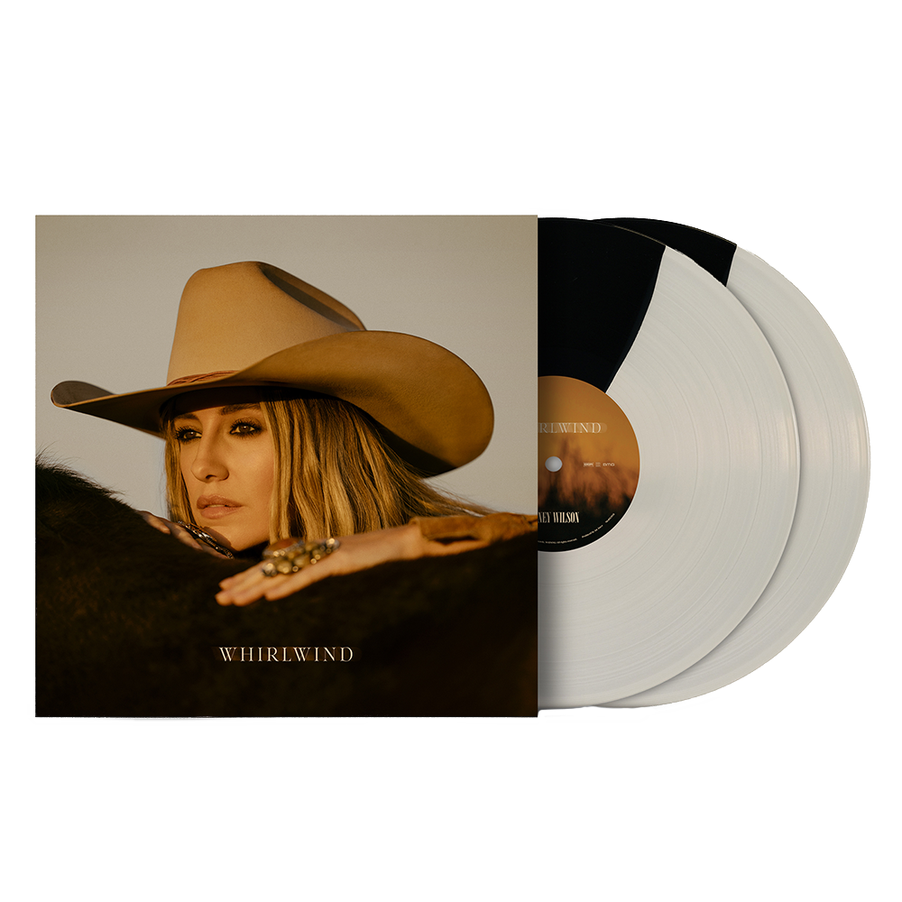 Vinyl record album titled ’Whirlwind’ featuring a country music artist in a cowboy hat on the cover.