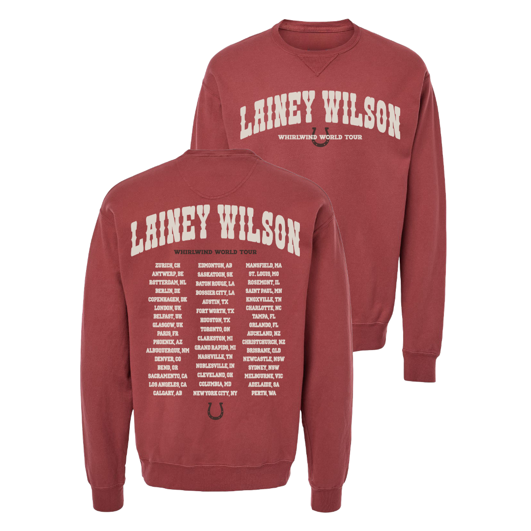 Whirlwind World Tour Billboard Crewneck