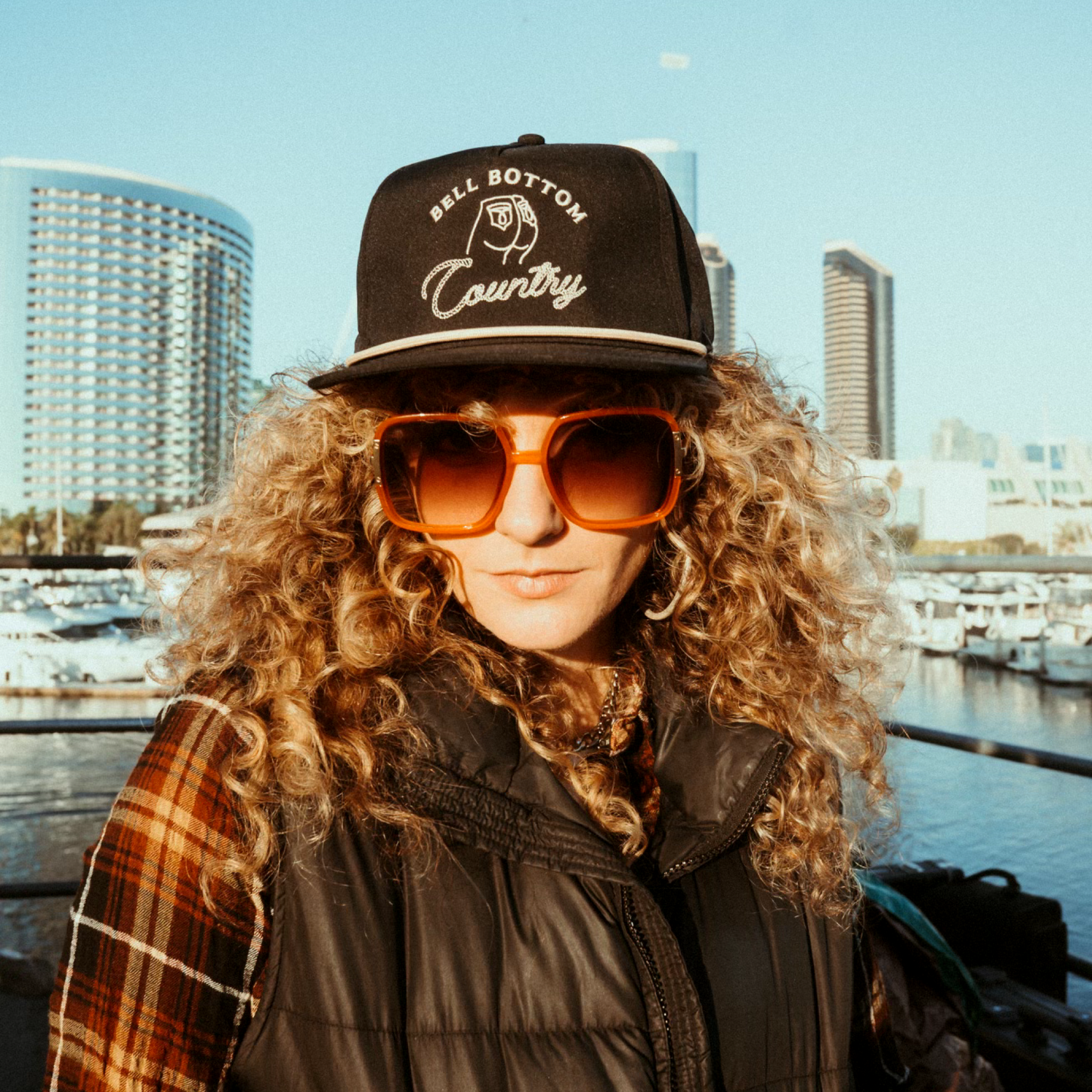 Bell Bottom Country Orange Sunglasses