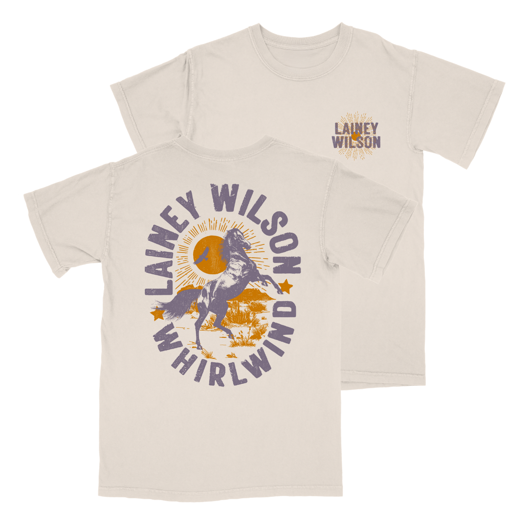 Cream rearing Horse T-Shirt
