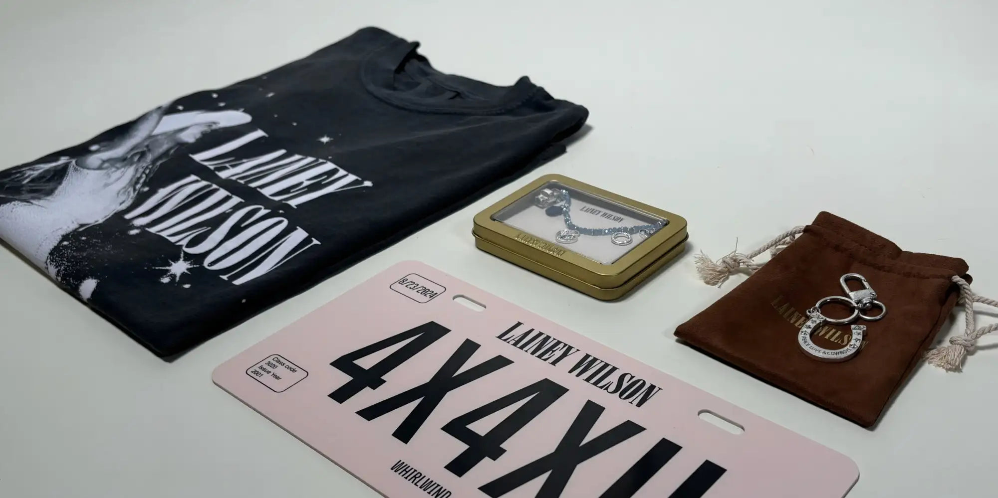 4x4xl license plate with black and white design, metal frame.