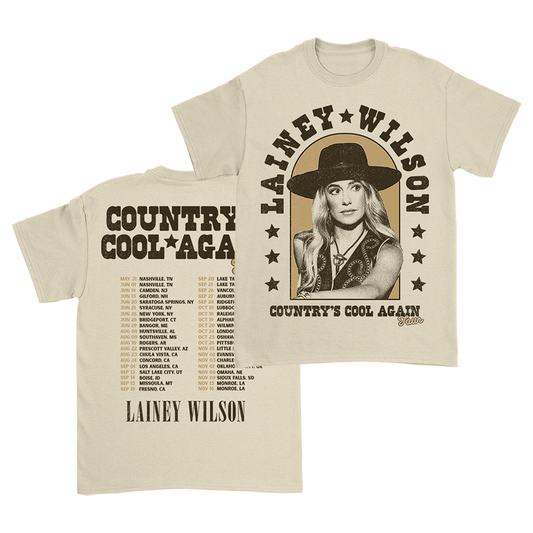T-shirt featuring a country music tour design for Lainey Wilson.