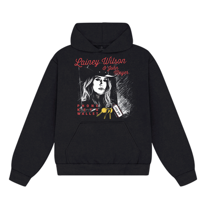 Phone, Keys, Wallet Black Hoodie x One Of These Days