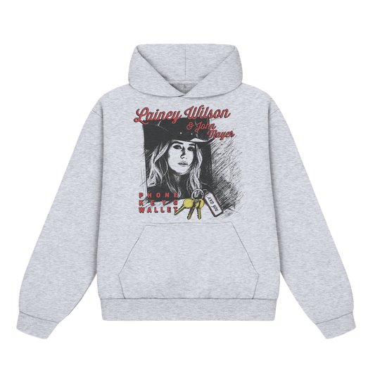 Phone, Keys, Wallet Grey Hoodie x One Of These Days