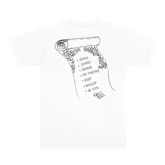 Phone, Keys, Wallet White T-Shirt x One Of These Days
