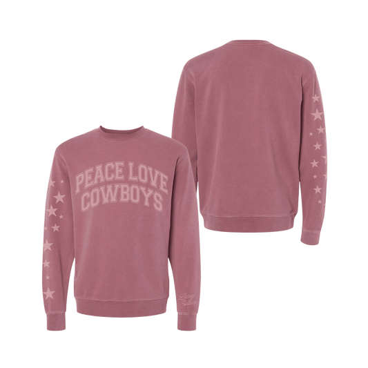 Peace Love and Cowboys Crewneck