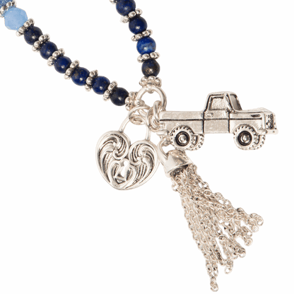 Blue Charm Bracelet/Necklace