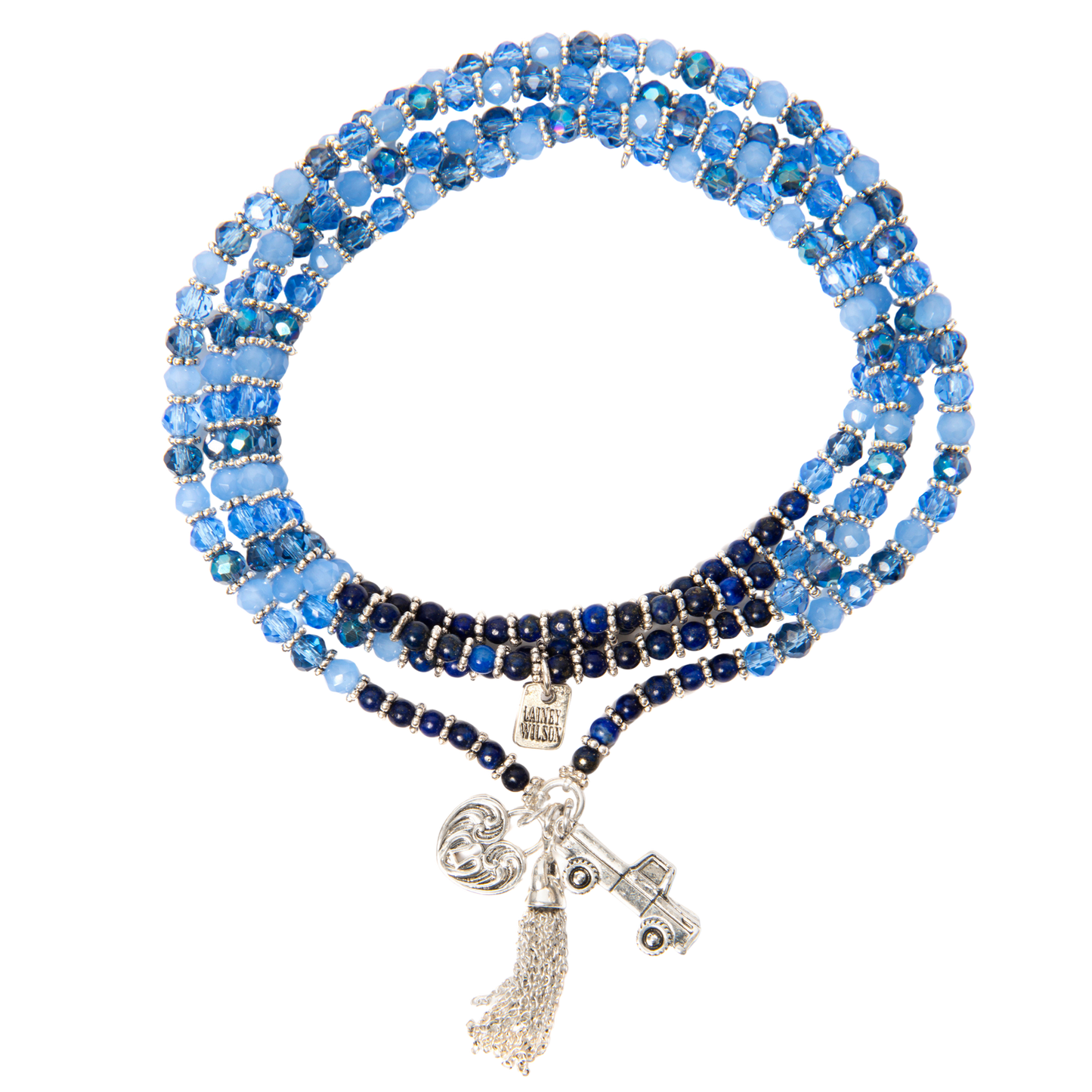 Blue Charm Bracelet/Necklace