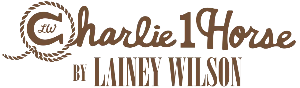 Brown pixelated company logo.