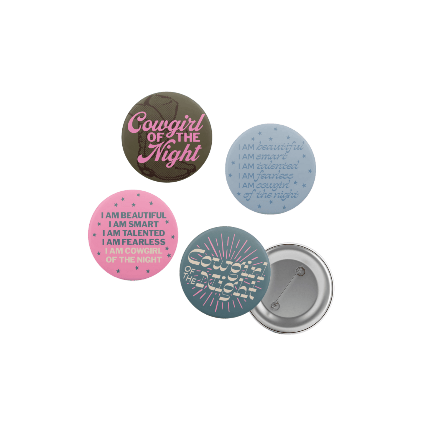 Cowgirl of the Night Pin Set