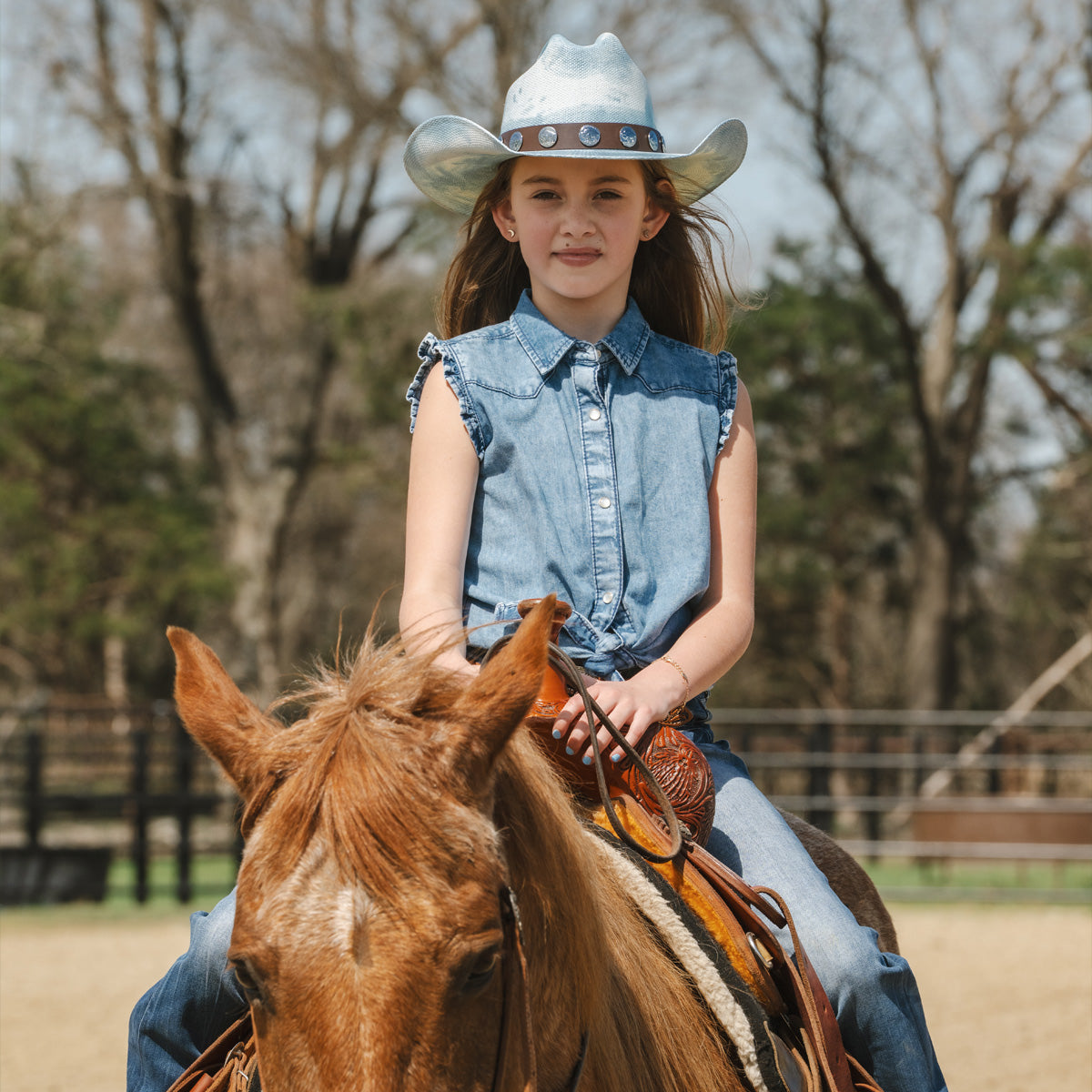 Hang Tight Honey Jr Youth Cowgirl Hat One Size