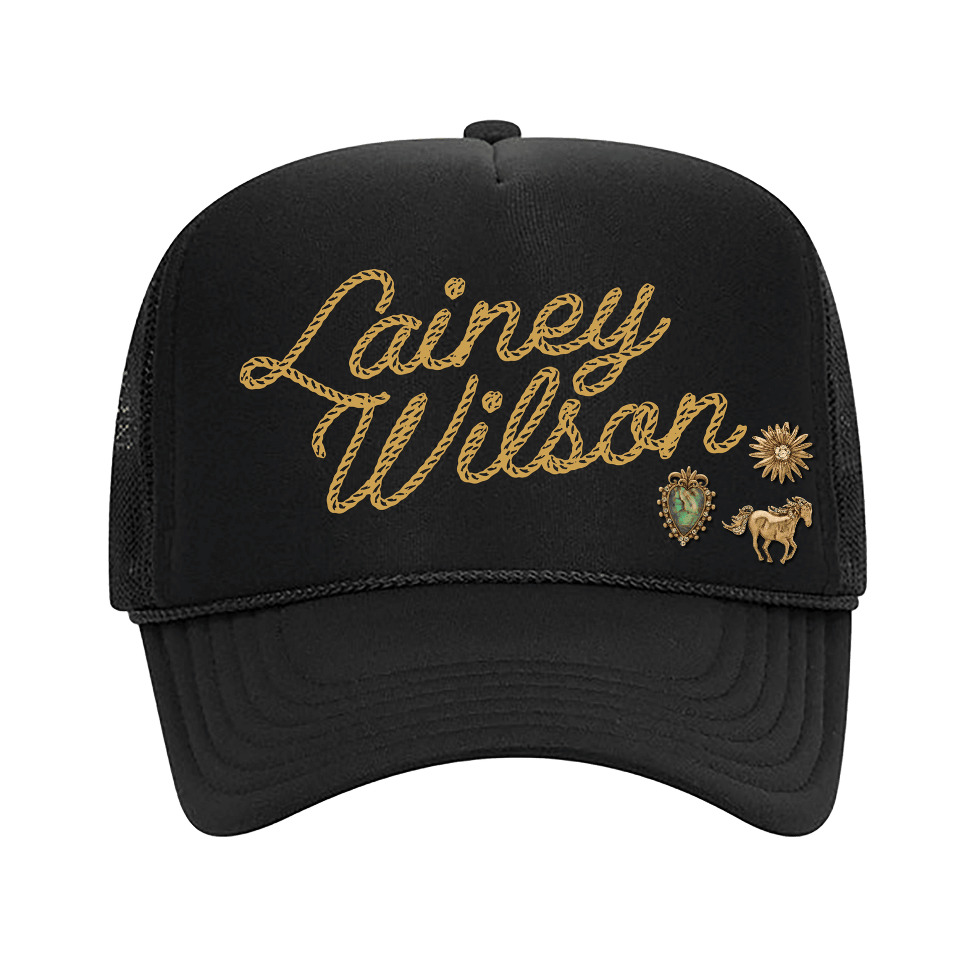 Logo Rope Trucker Hat + Motif Pin Pack