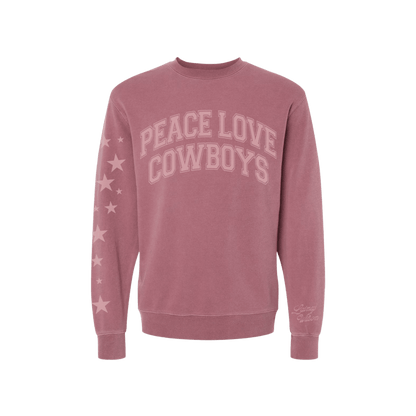 Peace Love and Cowboys Crewneck