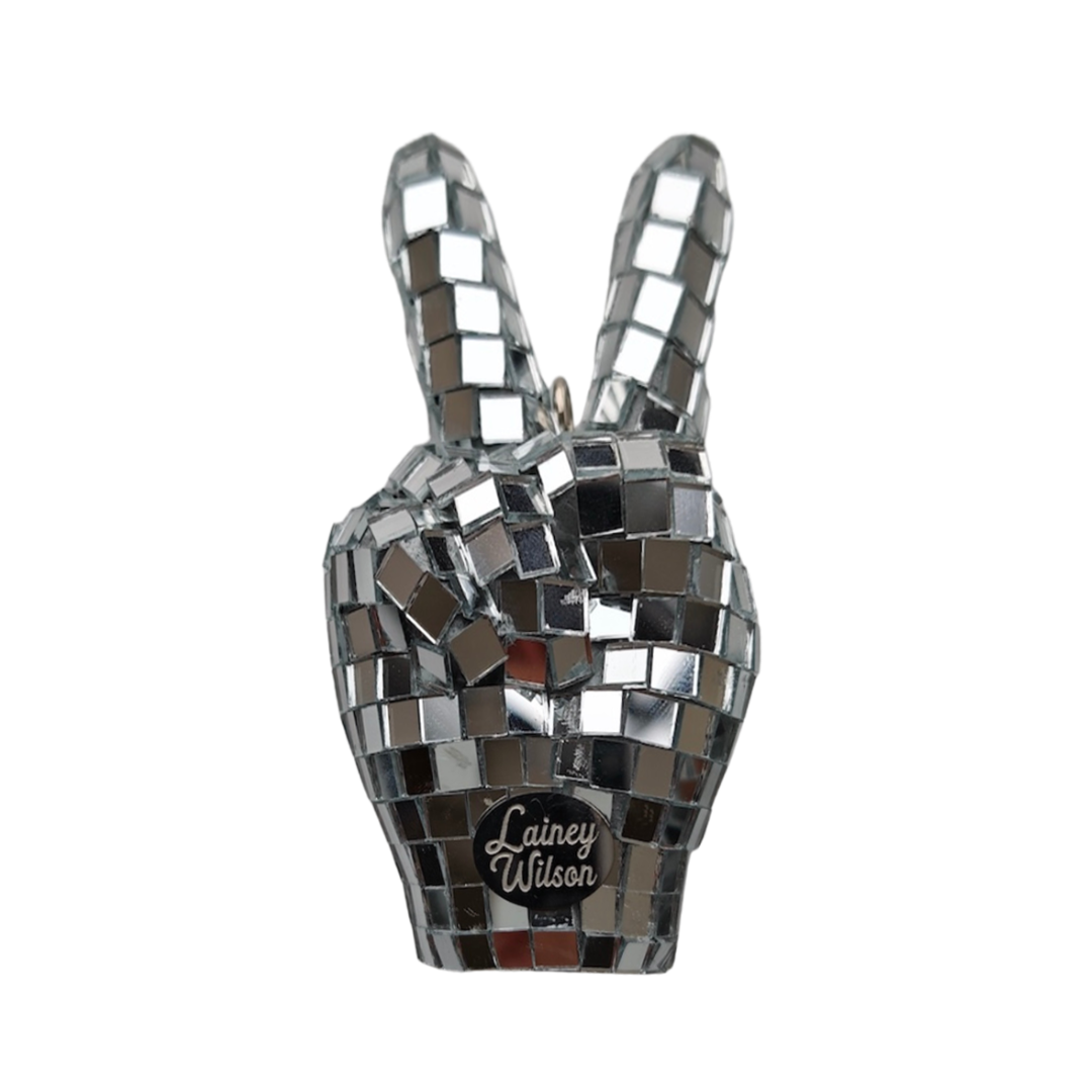 Peace Love and Cowboys Disco Ornament Set