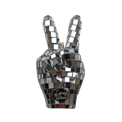 Peace Love and Cowboys Disco Ornament Set