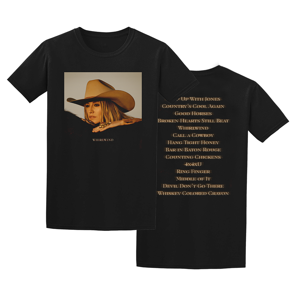 Whirlwind Tracklist T-Shirt – Lainey Wilson