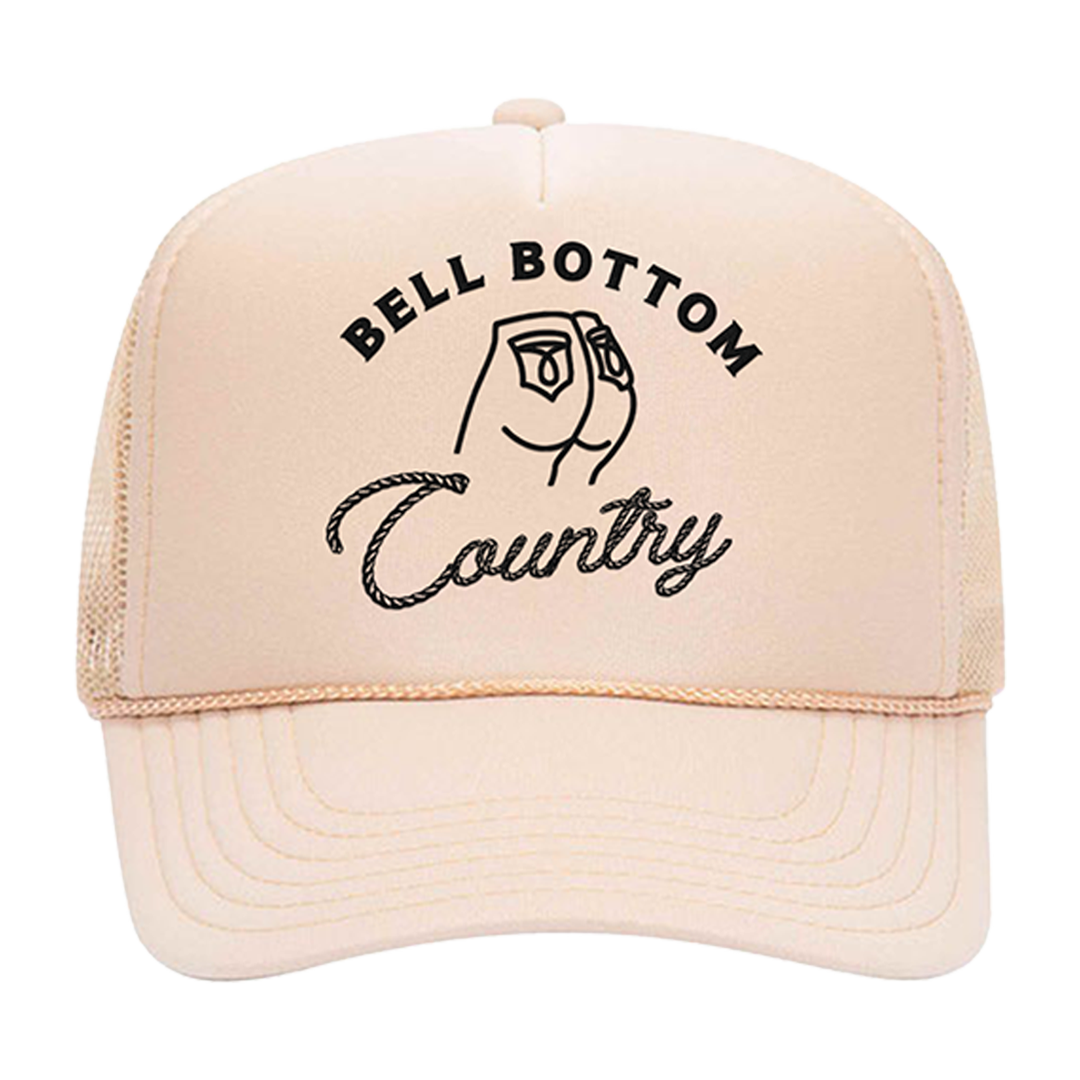 Khaki Bell Bottom Country Trucker